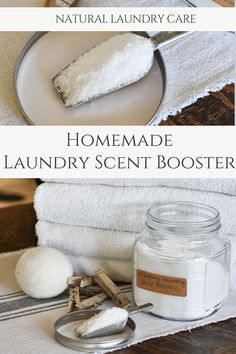 homemade laundry scent booster recipe on a white plate