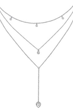 PRICES MAY VARY. ♥ DESIGN ♥ Our stylish 3 layered long chain necklaces can add an instant touch of luxe to your layers this season.This heart pendant accented with 4 circle layered necklace will sure eleavate your layering style to the next level. ♥ 925 STERLING SILVER ♥ Plated in gleaming 925 sterling silver and free of nickel, lead, and cadmium.This stunning Y Lariat 925 sterling silver layered necklace is the perfect dainty piece you need.No more wasting your precious time with finding neckla Layered Chains Silver, Silver Gem Necklace, Layer Necklaces Silver, Waste Chain, Chandler Outfits, Layered Silver Necklaces, Shuffles Ideas, Stack Necklaces, Silver Layered Necklaces