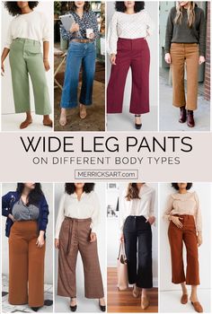 3 Cute Outfits with Wide Leg Pants | Merrick's Art Wear Wide Leg Pants, Business Wide Leg Pants Outfit, Petite Wide Leg Trousers, Wide Leg Teacher Outfit, Wide Leg Crops Outfit, Teal Wide Leg Pants Outfit, How To Style Wide Leg Pants Casual, Cropped Wide Leg Trousers Outfit