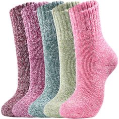 Specifications: ELASTIC SIZE FITS MOST - Our women's winter socks come in one size that will fit most women's or men's US standard shoe sizes 6 - 10. These women's thick socks have a good length and the elasticity is perfect for your feet. WOOL SOCKS MATERIAL - Our wool socks are made of high quality material, 35% wool + 16% spandex + 49% polyester. These crew socks are soft, comfortable, breathable and durable. Meanwhile, these boot socks are both hand washable and machine washable. CHIC VINTAG Womens Wool Socks, Wine Socks, Thick Wool Socks, Knit Wool Socks, Stocking Stuffers For Her, Cozy Socks, Winter Socks, Socks For Women, Warm Socks