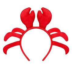 PRICES MAY VARY. 🦀Soft Material: The crab head boppers is made of quality fabric cloth, soft and lightweight, comfortable to wear, not easy to break or fade, and . Great gift for halloween, christmas, thanksgiving day, etc. 🦀Adorable Design: The crab headbands with soft claws on the hoop, looks unique and distinctive. This cute crab hair hoop is just what you need to get the party started, be the talk of the party on Halloween/Christmas or at any under the sea celebration. 🦀Multiple Occasions Crab Headband, Cute Lobster, Lobster Costume, Crab Party, Animal Cosplay, Red Crab, Christmas Cosplay, Party Hair Accessories, Cute Presents