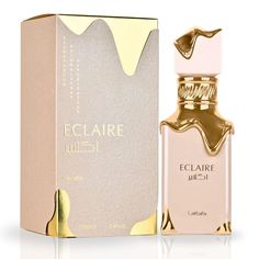 PRICES MAY VARY. Eclaire EDP Spray 100ML By Lattafa The fragrance opens with the top notes of caramel, milk, and sugar captivate the senses with their rich and creamy sweetness, reminiscent of a decadent confection. In the heart, delicate white flowers intertwine with golden honey, creating a floral and honeyed bouquet. As the fragrance settles, the base notes of vanilla, praline, and musk emerge, wrapping you in a comforting embrace of creamy vanilla, nutty praline, and velvety musk. Top Notes Lattafa Eclaire, Lattafa Perfume, Milk And Sugar, Friend Pics, Perfume Floral, Golden Honey, Smell Goods, The Perfume, Unisex Perfume