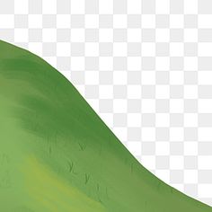 a green hill with grass on top and white sky in the background png clipart