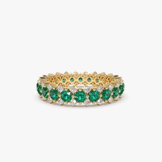 Made to Order
Gold Kt: 14K
Available Gold Color: Rose Gold, Yellow Gold, White Gold
Round Diamond: 44 Pcs 1.3MM
Round Emeralds: 22 pcs 2.7MM
Total Diamond CTW: 0.50ctw
Total Emerald CTW: 2.10ctw
Diamond Color Clarity: G Color SI Clarity Emerald Ring White Gold, Emerald Ring Design, Ruby Ring Designs, Emerald Anniversary, Emerald Eternity Band, Emerald Wedding Band, Oval Solitaire Engagement Ring, Emerald Ring Vintage, Emerald Ring Gold