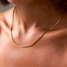 ∙ B O X ∙ C H A I N ∙ N E C K L A C E ∙ Enhance your jewelry collection with our 14K Gold Box Chain Necklace, a sleek and versatile piece designed to showcase your favorite pendants. This square box chain features a delicate yet durable design, making it the perfect choice for those who appreciate subtle elegance. The thin gold box chain is ideal for layering or wearing alone, adding a touch of sophistication to any outfit. Crafted from high-quality 14K gold, this necklace offers a luxurious shi Box Necklace, Box Chain Necklace, Subtle Elegance, Classic Necklace, Gold Box, Necklace Box, Silver Box, Adjustable Necklace, Gold Chain Necklace