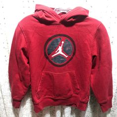 Jordan Red Pullover Large Logo Sweatshirt  Youth Size M, Medium, 12/14 Very Good Condition. See Pictures for Condition and Size. 100% Genuine ~ USA Seller! FAST SAME DAY SHIPPING WHEN PURCHASED BEFORE 1PM PST!! Red Hooded Cotton Sweatshirt, Red Cotton Hoodie, Red Cotton Hooded Sweatshirt, Red Cotton Hip Hop Hoodie, Red Cotton Hoodie With Double-lined Hood, Red Cotton Hoodie With Adjustable Hood, Red Cotton Sweatshirt With Double-lined Hood, Urban Red Hoodie With Letter Print, Red Urban Hoodie With Letter Print