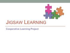 jigsaw learning cooperative learning project