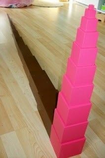 a pink object sitting on top of a hard wood floor