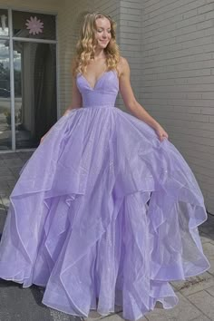 Purple Tulle Sweetheart Prom Dresses Long Womens Dress Princess Sweet 16 Dresses Ball Gown,GD210 on Storenvy Lilac Prom Dresses, Purple Evening Dress, Purple Prom, Backless Evening Dress, Tulle Evening Dress, Looks Party, A Line Prom Dresses, فستان سهرة, Lilac Dress