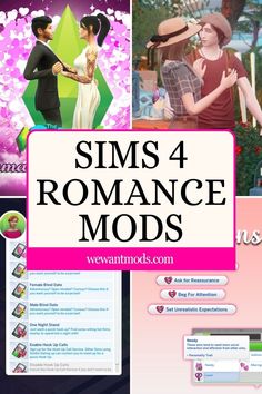 sims 4 romance mods Loving Poses, Sims Love, Los Sims 4 Mods, Sims 4 Hair Male, Passionate Romance, Die Sims 4