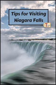 niagara falls with the text tips for visiting niagara falls on it's back cover