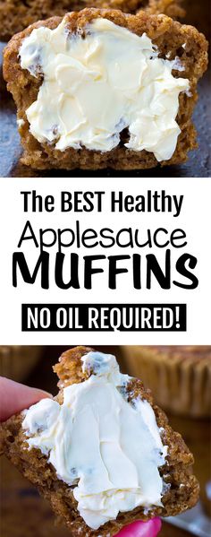 the best healthy applesauce muffins no oil required