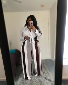 fullfigurecurves's Instagram Profile | INK361 Outfits Cena, Plus Size Wide Leg Pants Outfit, Plus Size Wide Leg Pants, Plus Size Wide Leg, Wide Leg Pants Outfits, Ethno Style, High Waisted Wide Leg Pants, Afrikaanse Mode, Look Plus Size