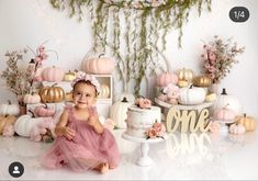 November First Birthday Photoshoot, Pumpkin Cake Smash 1st Birthdays, October First Birthday Photoshoot, Pumpkin First Birthday Photo Shoot, November First Birthday Girl, First Birthday Pictures Fall, Fall 1st Birthday Photoshoot, First Birthday Photo Shoot Ideas Fall, Fall Cake Smash Girl