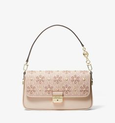 ⚛️100% Authentic Guarantee ⚛️ 👜Michael Kors - Bradshaw Small Embellished Logo and Leather Convertible Shoulder Bag 🍒Color is Ballet Multi 🎁Condition is New with Tags 🌷Size: 10.75”W X 5.88”H X 2.75”D 🏆Gold-tone hardware * Push Lock Closure * 7" Handle Drop * 1 Exterior Slip Pocket * Interior details: center slip pocket, center card slot * Dust Bag Included * 1.4 lbs * Leather * Imported 🏆🏆🏆🏆🏆High Quality 👍👍👍👍👍 Michael Kors Bradshaw Bag, Luxury Bags Collection, Handbag Essentials, Girly Bags, Fancy Bags, Luxury Purses, Pretty Bags, Cute Purses, Cute Bags