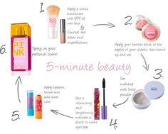 17 Beauty Hacks for the Low-Maintenance Girl | Project Inspired Light Make Up For School, Light School Makeup, Bb Cream Makeup Look, Light Makeup Routine, Middle School Makeup, 5 Minute Makeup, Natural Hair Mask, Sonia Kashuk, Beauty Collage