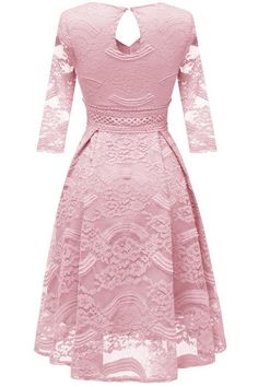 Lace A-line Homecoming Dress With Long Sleeves PRODUCT DETAILS SKU: 19J052001. Year: 2019. Shown Color: As in picture. Silhouette: A-line. Sleeve: 3/4 Sleeves. Back Style: Zipper Up. Fabric: Lace , Cotton. Neckline: V-neck. Hemline/Train: Tea Length, about 101-107 cm. Embellishment: No. Season: Spring, Summer, Fall, Winter Cut Out Prom Dresses, Cocktail Dress Yellow, Navy Prom Dresses, Formal Dresses With Sleeves, Prom Dresses Yellow, Custom Prom Dress, Burgundy Prom Dress, White Prom Dress, Evening Dresses Short