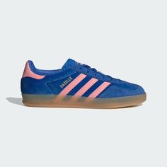 adidas Gazelle Indoor Shoes - Blue | Free Shipping with adiClub | adidas US Trainers Collection, Adidas Retro Sneakers, Adidas Jogging Pants, Adidas Gazelle Women, Online Sneaker Store, Adidas Gazelle Indoor, Retro Trainers, Sneaker Shop, Adidas Retro