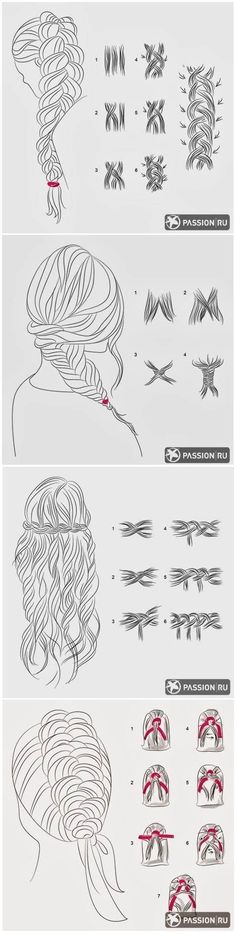 Cómo hacer diferentes tipos de trenzas #hairstyle Sketchbook Pages, About Hair, Copic, Gorgeous Hair, Hair Day, Diy Hairstyles, Pretty Hairstyles