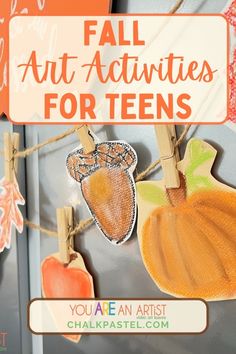 fall art activities for teens that are easy to do with kids and can be used as crafts