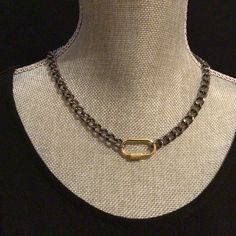 ❤️❤️❤️ On Sale 20% off and Free Shipping ❤️❤️❤️ Gunmetal curb chain choker with carabiner clasp. Carabiner may be ordered in gunmetal, gold or silver and with or without cz pave trim. Made to order 14-18 inches and your choice of carabiner. Materials: plated stainless steel, cubic zirconia pave This is the perfect layering piece. Looks great mixed and matched with other necklaces, but also looks great by itself. Curb chain is a great look for men or women! Thick Gunmetal Linked Chain is the hott Layered Chokers, Blue Topaz Pendant, Cute Necklace, Choker Necklaces, Trendy Gift, Chain Choker, Curb Chain, Gifts For Wife, Blue Topaz