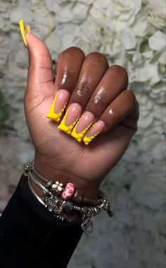 𝙱𝚁𝙸𝚃𝚃𝙱𝚁𝙰𝚃𝚆𝚁𝙻𝙳 Long Acrylic Nail Designs, French Tip Acrylic Nails, Dope Nail Designs, Long Acrylic Nails Coffin, Exotic Nails, Long Square Acrylic Nails