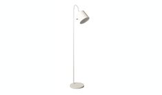 a white floor lamp on a white background