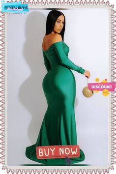 Long Sleeve Off Shoulder Ruched Maxi Dresses Green Long Sleeve Ruched Maxi Dress, Green Ruched Long Sleeve Maxi Dress, Green Ruched Maxi Dress For Fall, Ruched Maxi Dress, Maxi Dresses, Off Shoulder, Maxi Dress, Long Sleeve, Dresses