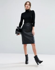 Discover Fashion Online Midi Skirt Pencil, Casual Winter Outfits, Skirt Outfit