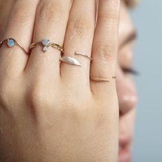 Subtle / Delicate: #WWAKE opal rings and two other custom pieces. Witch Rings, Classy And Fabulous, Opal Rings, Photo Jewelry, Heavy Metal, Tips And Tricks, To Grow, Beautiful Jewelry