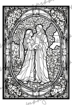 ★Stain Glass Church Windows Christian Grayscale Coloring Book★A wonderful detailed stain glass coloring book with biblical charactersThe coloring book includes 62 pp. A4 black backs (no pushing through, ideal for framing) stain glass motifs from the bible archangel Michael, Jesus, Moses, Angels ... A perfect gift for all religious and spiritual people Stain Glass Windows, Spiritual People, Stained Glass Church, Grayscale Coloring Books, Church Windows, Window Color, Fairytale Illustration, Archangel Michael, Grayscale Coloring