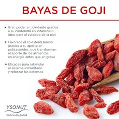 Un tesoro de beneficios #Bayas de #Goji Nutrition Facts Healthy Eating, Food Matters, Tea Benefits, Sports Nutrition, Health And Beauty Tips, Natural Medicine, Healthy Nutrition, Clean Recipes