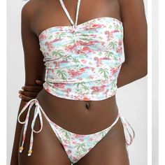 Blackbough Swim - Elya Tankini - Island Girl - Top Size M - Bottom Size Xs - Never Worn Bathing Suits For Hawaii, Two Piece Bathing Suit, Cute Floral Swimsuit, Tankinis For Women, Colorful Swimsuit, Swim Trunks Women, Cute Swimsuit Aesthetic, Bathing Suits For Girls, Cute One Piece