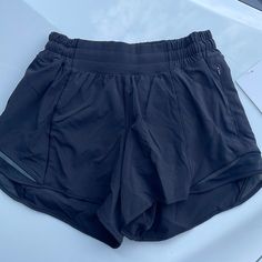 Brand New Never Worn Lululemon Women’s Black Athletic Shorts, Size 4. This Style Short Has The Built In Underwear For Ease Of Fit And The Material Is Light Weight And Comfortable. Very Flattering As You Can See In The Website Model Picture Of The Shorts. Great For Athleisure Wear And To Workout In! Lulu Lemon Shorts, Lulu Shorts, Womens Athletic Shorts, Lululemon Speed Up Shorts, Lululemon Hotty Hot Shorts, Black Athletic Shorts, Hotty Hot Shorts, Black Lululemon, Camo Shorts