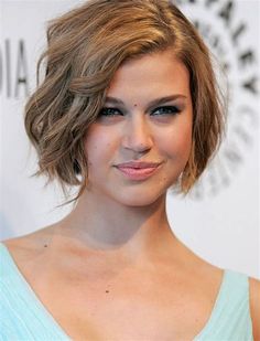 Short Bob Wavy Hairstyles. There are any references about Short Bob Wavy Hairstyles in here. you can look below. I hope this article about Short Bob Wavy Hairstyles can be useful for you. Please remember that this article is for reference purposes only. #short #bob #wavy #hairstyles Kręcony Bob, Adrienne Palicki, Short Hairstyles 2015, Trendy We Fryzurach, Adrianne Palicki, Tan Skin Blonde Hair, Chic Short Haircuts, Short Wavy Bob