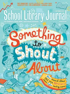 the school library journal cover for something to shoot about