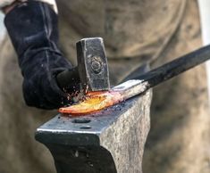 an image of someone working on something that looks like fire and ice in the air