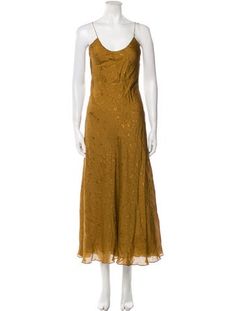 Ralph Lauren Collection Silk Slip DressYellowSleeveless with Scoop NeckConcealed Zip Closure at SideDesigner Fit: Dresses by Ralph Lauren Collection typically fit true to size. Silk Dress Long, Vintage Holiday Dress, Ralph Lauren Collection, Silk Slip, Holiday Dresses, Handbags On Sale, Vintage Tags, Sweater Accessories, Sweater Top