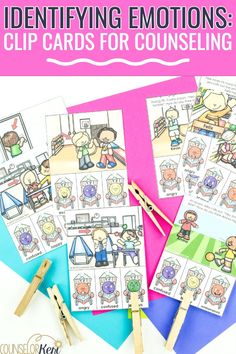 printable clip cards for kids to help them learn how to use emotions and feelings