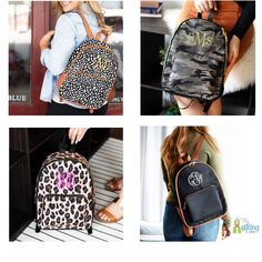 "Our monogrammed backpacks are the perfect bag for travel, school, and everyday use! They measure 10\" L x 4.5\" W x 14.5\" H and are made of polyester with an interior lining. Additional features include a front zipper pocket and interior zipper pocket. With a zipper closure, adjustable shoulder straps, and top handle, this trendy backpack is ready to tote all of the essentials! {How To Purchase} 1) Choose your backpack color from the drop-down menu 2) In the personalization box, give us the fo Backpack School Supplies, Custom Backpack, Trendy Backpacks, Personalized Backpack, Bag For Travel, Backpack Travel, Backpack School, Michelle Williams, School Books