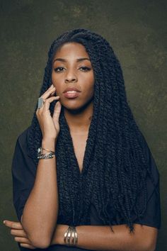 Braids Natural, Nice Hairstyles, Jessica Williams, Hair Twists, Marley Hair, Single Braids, Marley Twists