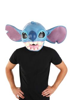 PRICES MAY VARY. Size: Standard Made of molded latex Covers entire head Small eye holes allow limited vision Foam pads inside for comfort and positioning Unleash your mischievous side with our Adult Stitch Deluxe Latex Mask! Perfect for fans of Disney's Lilo & Stitch, this mask is meticulously crafted from molded latex to capture the beloved alien's playful essence. It is designed to cover your entire head and allows you to look just like the lovable Stitch. For visibility, it features small eye Stitch Mask, Fun Costumes, Eye Hole, Kids Gift Guide, Lilo Stitch, Disney Lilo, Stitch Disney, Cool Costumes, Toys Shop