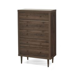 the chest of drawers is made out of wood