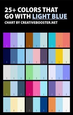 the color scheme for an art project with different colors