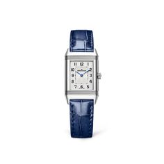 Elegant Blue Watch With Leather Strap, Blue Timeless Watch With Leather Strap, Elegant Blue Watch Accessories With Diamond Hour Markers, Elegant Blue Watches For Formal Occasions, Elegant White Gold Watch With Leather Strap, Classic White Gold Watch With Leather Strap, Elegant Blue Jewelry And Watches For Formal Occasions, Timeless White Gold Watch With Leather Strap, Elegant Blue Analog Watch