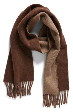 Polo Ralph Lauren Classic Reversible Wool Blend Scarf | Nordstrom Ralph Lauren Scarves, Layering Essentials, Elegant Gloves, Outfit Oversize, Chose Outfit, Simple Scarf, Woolen Scarves, Monochromatic Outfit, Brown Scarves