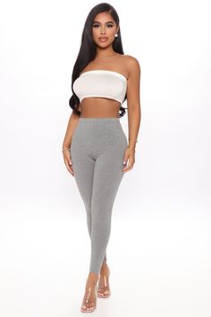 Available In Black, Charcoal, Heather Grey, Navy, And White. Leggings Mid Rise Stretch 95% Cotton 5% Spandex Imported | Lean On Me Leggings in Heather Grey size Small by Fashion Nova Lean On Me, Burgundy Fashion, Burgundy Leggings, Lean On, Belted Pants, White Leggings, Cotton Leggings, Sweaters And Leggings, Plaid Pants