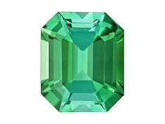 an emerald colored gems on a white background