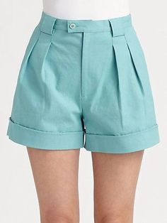 City Shorts, Rebecca Minkoff, Saks Fifth, Saks Fifth Avenue, The Modern, High Waisted, Energy, Blue