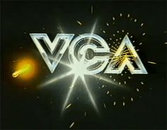 the logo for vlca is shown in white and yellow letters on a black background